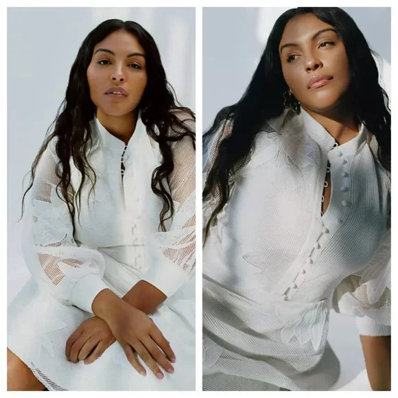 NWT Anthropologie Mare Mare Sabine Embroidered Mini Dress XS - Picture 7 of 16